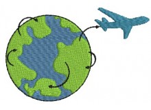 Stickdatei - Weltreise